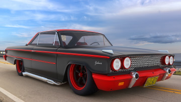 Картинка автомобили 3д ford 1963 custom galaxie