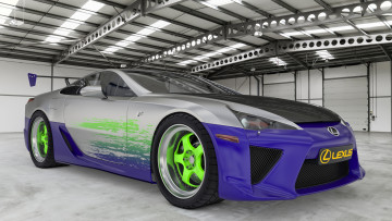 обоя автомобили, 3д, lexus, lfa, 2010