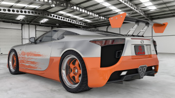 Картинка автомобили 3д lfa lexus 2010