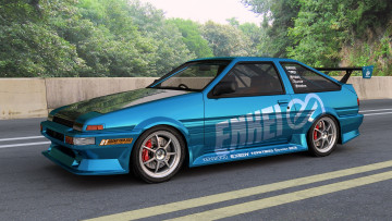 Картинка автомобили 3д redux trueno toyota