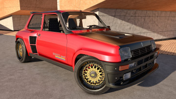 Картинка автомобили 3д turbo renault 5 1980