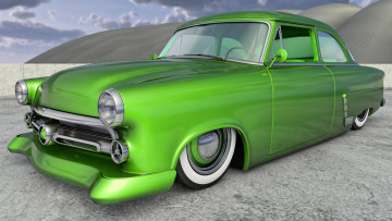 Картинка автомобили 3д 1952г фон автомобиль ford