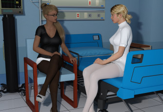 Картинка 3д+графика люди+ people девушки взгляд фон