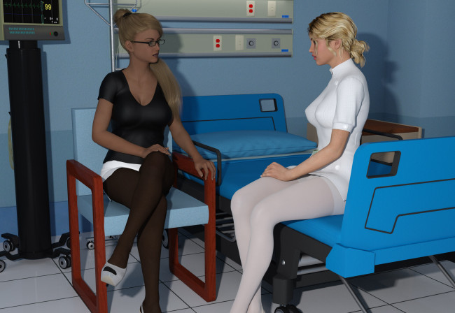 Обои картинки фото 3д графика, люди , people, девушки, взгляд, фон