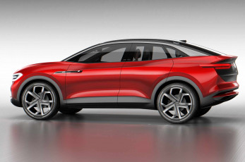 Картинка volkswagen+id+crozz+electric+crossover+concept+2017 автомобили volkswagen concept crossover electric id crozz красный 2017