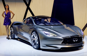 обоя infiniti emerg-e concept 2012, автомобили, -авто с девушками, девушка, 2012, concept, emerg-e, infiniti
