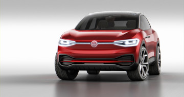 Картинка volkswagen+id+crozz+electric+crossover+concept+2017 автомобили volkswagen 2017 concept crossover electric crozz красный id