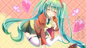 Картинка календари аниме сердце девушка 2018