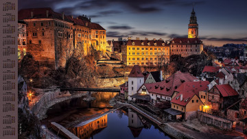 Картинка календари города водоем 2018 мост здание