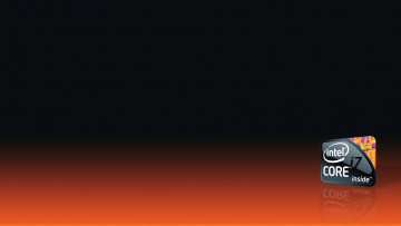 Картинка компьютеры intel фон логотип