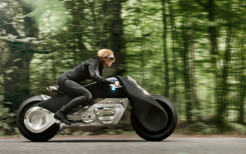 Картинка bmw+motorrad+vision+next+100+2016 мотоциклы мото+с+девушкой 2016 100 next vision motorrad bmw девушка
