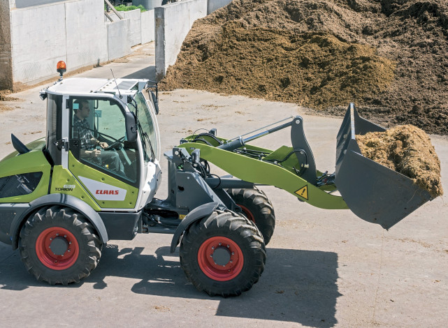 Обои картинки фото техника, фронтальные погрузчики, claas