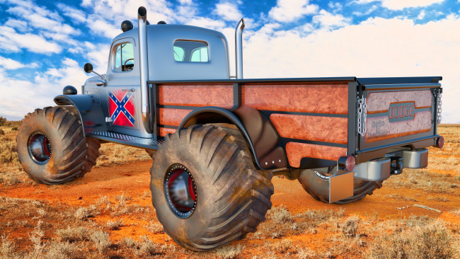 Обои картинки фото автомобили, 3д, dodge