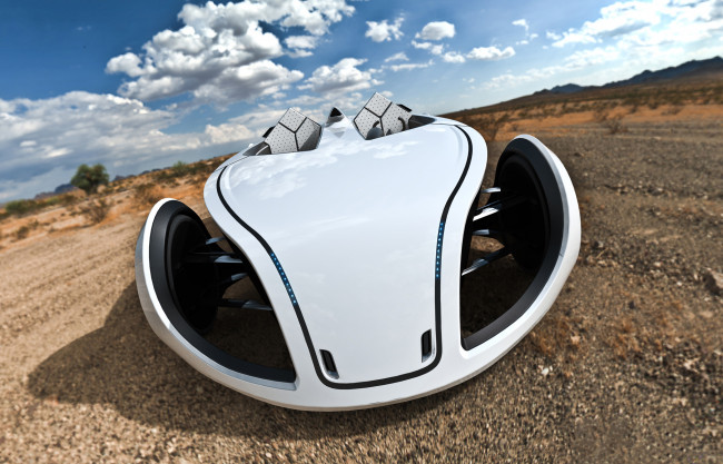 Обои картинки фото p-eco concept 2010, автомобили, 3д, 2010, concept, p-eco