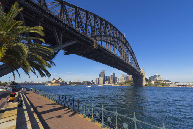 Обои картинки фото sydney harbour bridge, города, сидней , австралия, простор