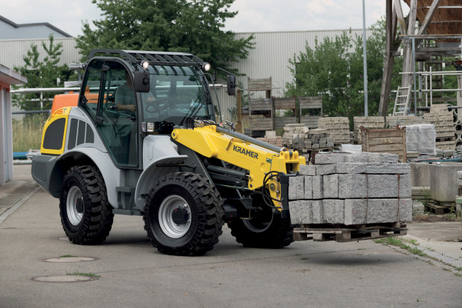 Обои картинки фото техника, фронтальные погрузчики, kramer