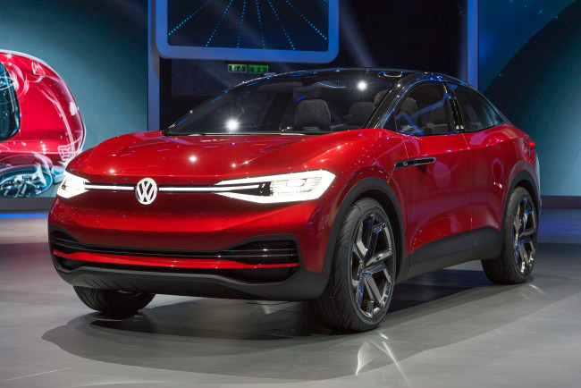 Обои картинки фото volkswagen id crozz electric crossover concept 2017, автомобили, volkswagen, crozz, id, 2017, electric, crossover, concept