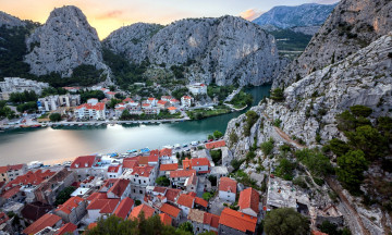 Картинка omis+croatia города -+панорамы omis croatia
