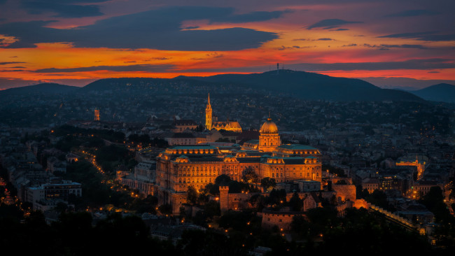 Обои картинки фото города, будапешт , венгрия, панорама