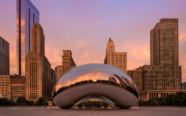 Обои картинки фото города, чикаго , сша, панорама