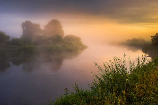 Обои картинки фото природа, восходы, закаты, простор