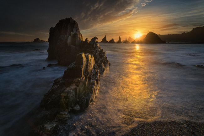 Обои картинки фото природа, восходы, закаты, простор