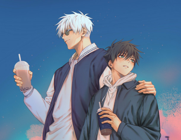 Обои картинки фото аниме, jujutsu kaisen, магическая, битва