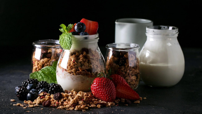 Обои картинки фото еда, мюсли,  хлопья