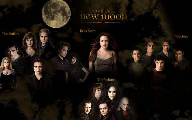 Обои картинки фото кино фильмы, the twilight saga,  new moon, персонажи