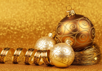 обоя праздничные, шары, новогодняя