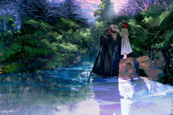 обоя аниме, mahou tsukai no yome, невеста, чародея