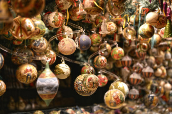 обоя праздничные, шары, новогодняя