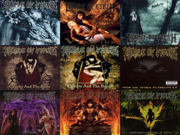 Обои картинки фото cradle, of, filth, музыка
