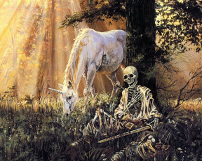 Картинка фэнтези единороги