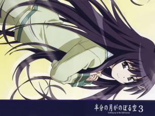 Картинка аниме hanbun no tsuki ga noboru sora