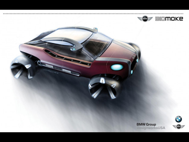 Обои картинки фото 2006, mini, bimoke, автомобили, 3д