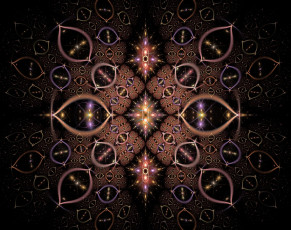 Картинка 3д графика fractal фракталы узор фрактал