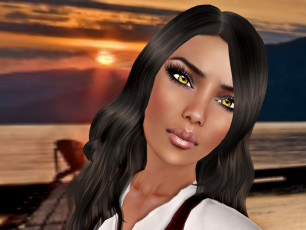 Картинка 3д графика people люди девушка