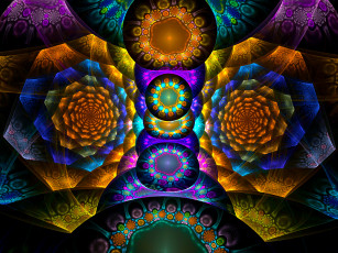 Картинка 3д графика fractal фракталы фрактал узор фон