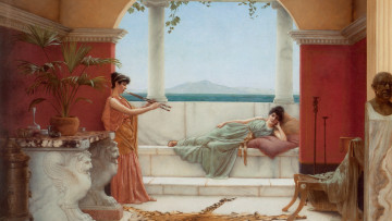 Картинка john william godward the sweet siesta of summer day рисованные живопись