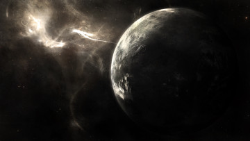 Картинка космос арт безконечность планета свечения