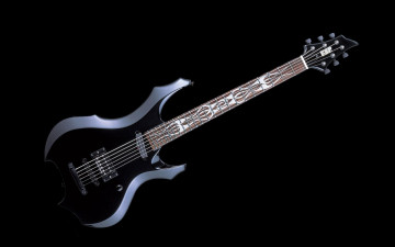 Картинка 3д графика другое гитара баритон черный