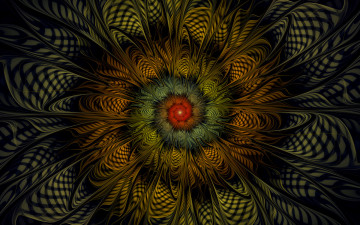 Картинка 3д графика fractal фракталы фрактал узор