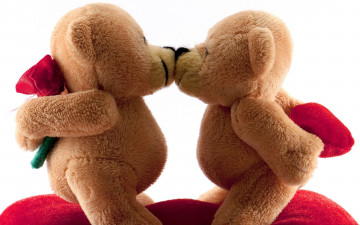 Картинка праздничные день св валентина сердечки любовь плюшевые мишки