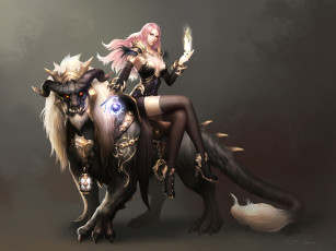 Картинка фэнтези красавицы чудовища девушка чудовище магия