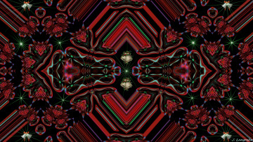 Картинка 3д графика fractal фракталы фон цвета узор линии