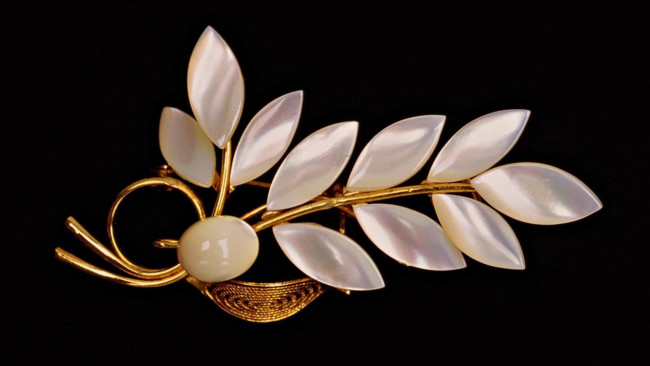 Обои картинки фото разное, украшения, аксессуары, веера, брошь