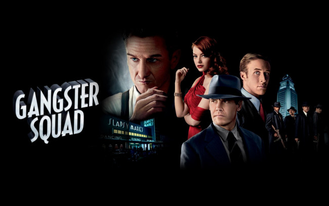Обои картинки фото gangster, squad, кино, фильмы, охотники, на, генгстеров, драма, криминал