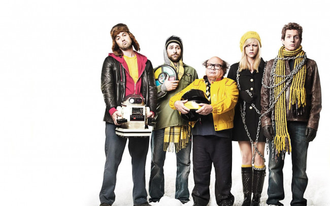 Обои картинки фото its, always, sunny, in, philadelphia, кино, фильмы, it`s, сериал, цепь, компания, шлем