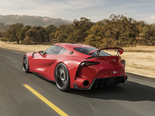 Картинка автомобили toyota ft-1 красный